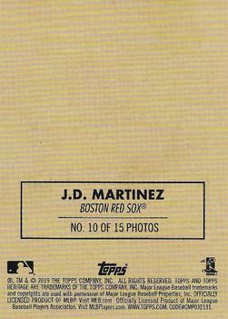2019 Topps Heritage - 1970 Cloth Stickers #10 J.D. Martinez Back