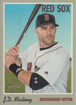 2019 Topps Heritage - 1970 Cloth Stickers #10 J.D. Martinez Front