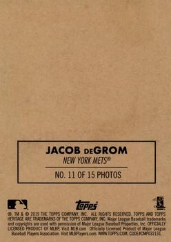 2019 Topps Heritage - 1970 Cloth Stickers #11 Jacob deGrom Back