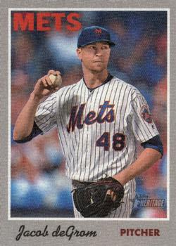 2019 Topps Heritage - 1970 Cloth Stickers #11 Jacob deGrom Front