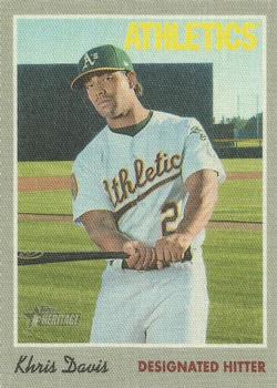 2019 Topps Heritage - 1970 Cloth Stickers #13 Khris Davis Front