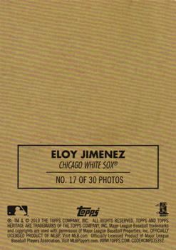 2019 Topps Heritage - 1970 Cloth Stickers #17 Eloy Jimenez Back