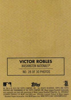 2019 Topps Heritage - 1970 Cloth Stickers #28 Victor Robles Back