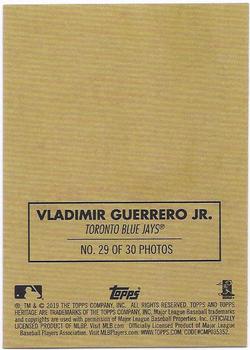 2019 Topps Heritage - 1970 Cloth Stickers #29 Vladimir Guerrero Jr. Back