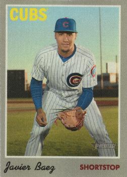 2019 Topps Heritage - 1970 Cloth Stickers #30 Javier Baez Front