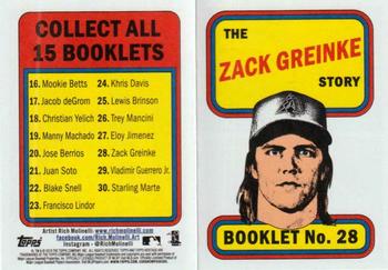 2019 Topps Heritage - 1970 Player Story Booklets #28 Zack Greinke Front