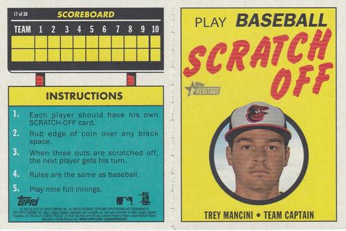 2019 Topps Heritage - 1970 Topps Scratch-Offs #17 Trey Mancini Front