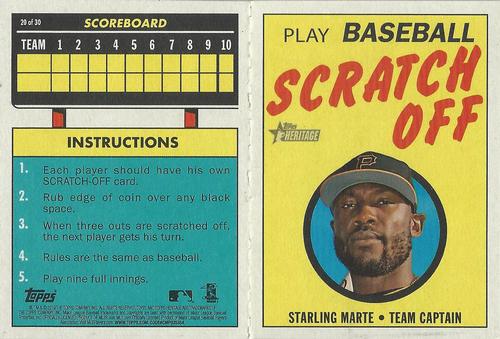 2019 Topps Heritage - 1970 Topps Scratch-Offs #20 Starling Marte Front