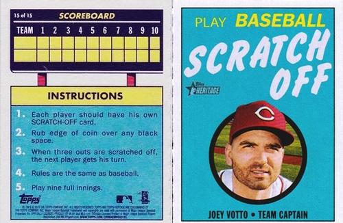 2019 Topps Heritage - 1970 Topps Scratch-Offs #24 Joey Votto Front
