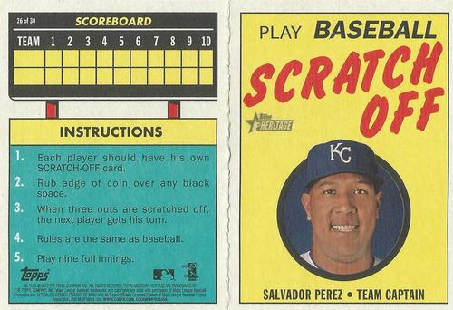 2019 Topps Heritage - 1970 Topps Scratch-Offs #26 Salvador Perez Front