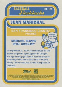 2019 Topps Heritage - Baseball Flashbacks #BF-JM Juan Marichal Back