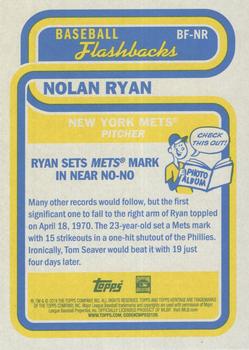 2019 Topps Heritage - Baseball Flashbacks #BF-NR Nolan Ryan Back