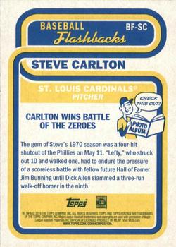 2019 Topps Heritage - Baseball Flashbacks #BF-SC Steve Carlton Back