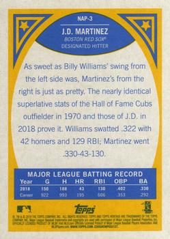2019 Topps Heritage - New Age Performers #NAP-3 J.D. Martinez Back
