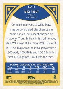 2019 Topps Heritage - New Age Performers #NAP-13 Mike Trout Back