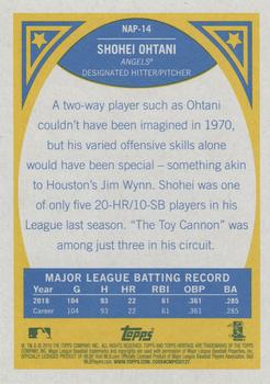 2019 Topps Heritage - New Age Performers #NAP-14 Shohei Ohtani Back