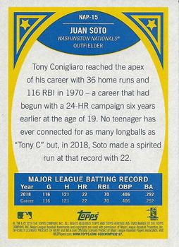 2019 Topps Heritage - New Age Performers #NAP-15 Juan Soto Back