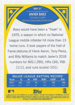2019 Topps Heritage - New Age Performers #NAP-21 Javier Baez Back