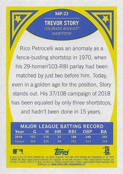 2019 Topps Heritage - New Age Performers #NAP-23 Trevor Story Back