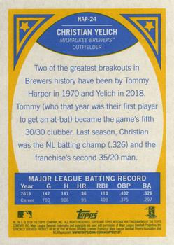2019 Topps Heritage - New Age Performers #NAP-24 Christian Yelich Back