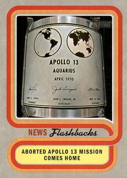 2019 Topps Heritage - News Flashbacks #NF-4 Apollo 13 Mission Front