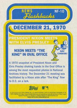 2019 Topps Heritage - News Flashbacks #NF-10 President Nixon Meets With Elvis Presley Back