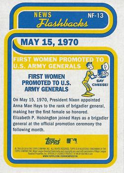 2019 Topps Heritage - News Flashbacks #NF-13 First Women Promoted To U.S. Army Generals Back
