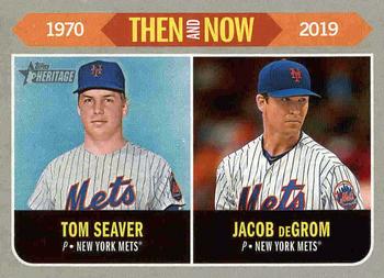 2019 Topps Heritage - Then and Now #TN-3 Tom Seaver / Jacob deGrom Front