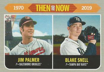 2019 Topps Heritage - Then and Now #TN-4 Jim Palmer / Blake Snell Front