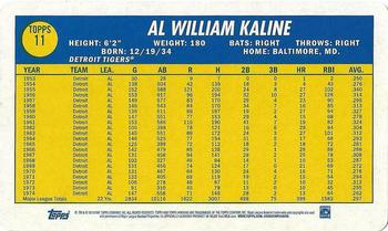 2019 Topps Heritage - 1970 Topps Super Baseball #11 Al Kaline Back