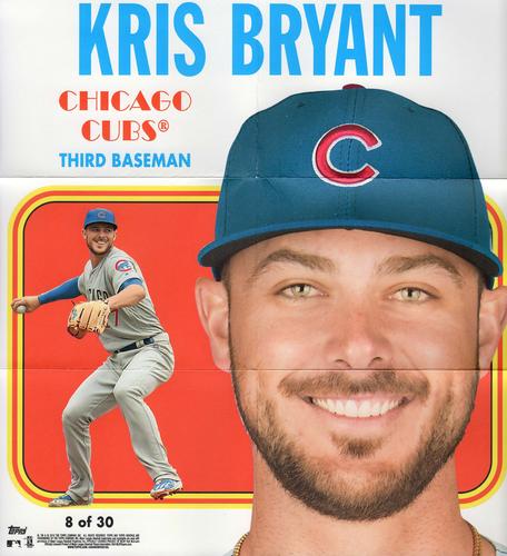 2019 Topps Heritage - 1970 Poster #8 Kris Bryant Front