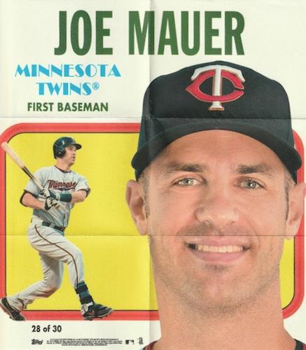 2019 Topps Heritage - 1970 Poster #28 Joe Mauer Front