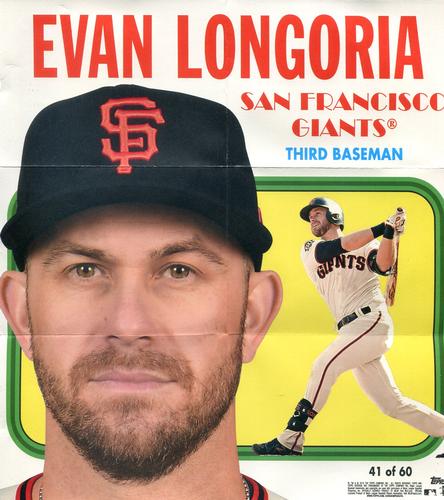 2019 Topps Heritage - 1970 Poster #41 Evan Longoria Front