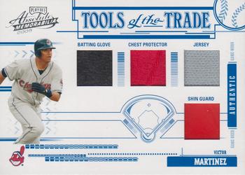 2005 Playoff Absolute Memorabilia - Tools of the Trade Swatch Quad #TT-68 Victor Martinez Front