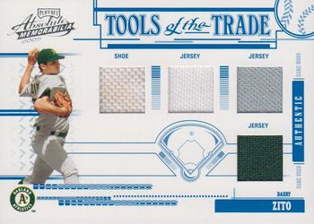 2005 Playoff Absolute Memorabilia - Tools of the Trade Swatch Quad #TT-75 Barry Zito Front