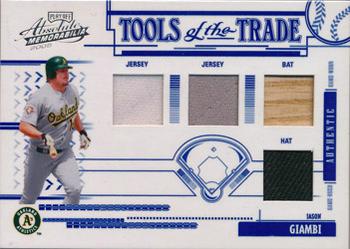 2005 Playoff Absolute Memorabilia - Tools of the Trade Swatch Quad #TT-129 Jason Giambi Front