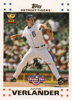 2007 Topps Opening Day #187 Justin Verlander Front