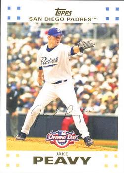 2007 Topps Opening Day #28 Jake Peavy Front