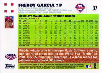 2007 Topps Opening Day #37 Freddy Garcia Back