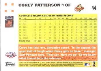 2007 Topps Opening Day #44 Corey Patterson Back