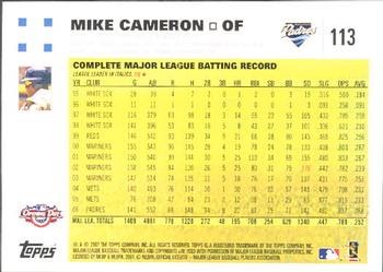 2007 Topps Opening Day #113 Mike Cameron Back
