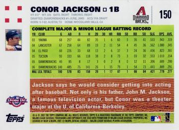 2007 Topps Opening Day #150 Conor Jackson Back