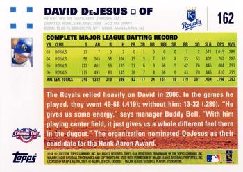 2007 Topps Opening Day #162 David DeJesus Back