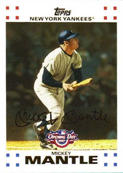 2007 Topps Opening Day #7 Mickey Mantle Front