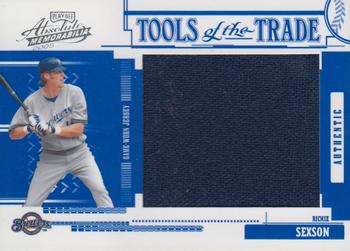 2005 Playoff Absolute Memorabilia - Tools of the Trade Swatch Single Jumbo Reverse #TT-167 Richie Sexson Front