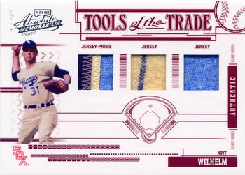 2005 Playoff Absolute Memorabilia - Tools of the Trade Swatch Triple Prime Red #TT-127 Hoyt Wilhelm Front