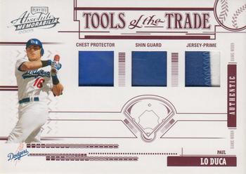 2005 Playoff Absolute Memorabilia - Tools of the Trade Swatch Triple Prime Red #TT-22 Paul Lo Duca Front