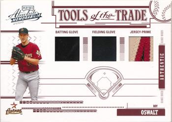 2005 Playoff Absolute Memorabilia - Tools of the Trade Swatch Triple Prime Red #TT-26 Roy Oswalt Front