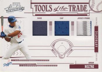 2005 Playoff Absolute Memorabilia - Tools of the Trade Swatch Triple Prime Red #TT-64 Adrian Beltre Front