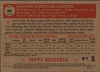2007 Topps Rookie 1952 Edition #44 Andy LaRoche Back